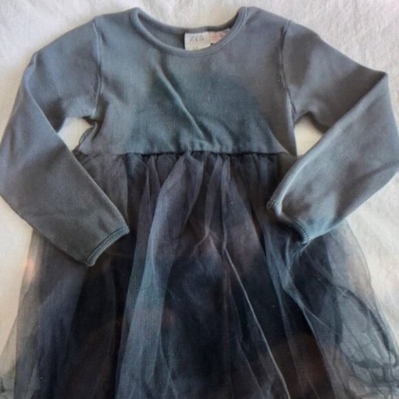 Elegant Gray Kids Casual Dress - Picture 3 of 3